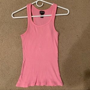 Love Lola Ribbed Tank Top - Bubblegum Pink